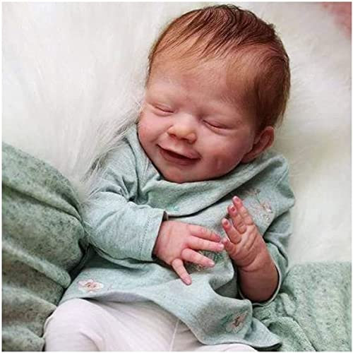 ACSEND Mode Reborn Baby Puppen Junge / Mädchen Silikon Ganzkörper 18 Zoll Neugeborenen Puppe Realistische Bad Spielzeug Kinder Geschenk ( Color : Girl )