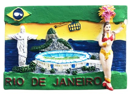 Rio de Janeiro Brasilien Kühlschrankmagnet Reise Souvenir Kühlschrank Dekoration 3D Magnetaufkleber Craft Collection