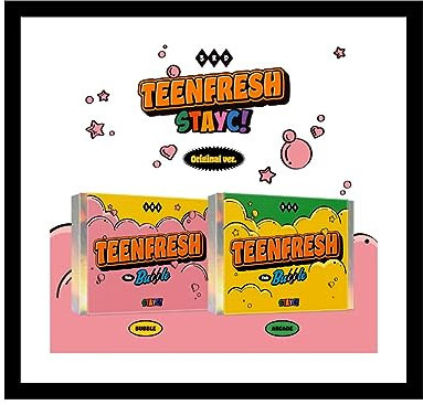 STAYC - TEENFRESH (3rd Mini Album) CD+Folded Poster (BUBBLE ver. / CD Only, No Poster)