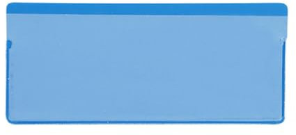 Lot de 25 porte-étiquettes magnétiques avec 1 bande magnétique Bleu 100 x 60 mm