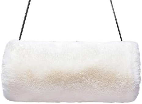LICHENGTAI Manchon d'hiver en fausse fourrure - Chauffe-mains moelleux - Super doux et élégant - Pour femmes et filles - Garder les mains au chaud en hiver