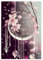 Zfseyuh Diamond Painting Traumfänger,Diamant Painting Bilder Erwachsene, Diamond Painting Pictures Pinke Blumen für Wohnzimmer Schlafzimmer Wand Dekoration(30 x 40 cm)