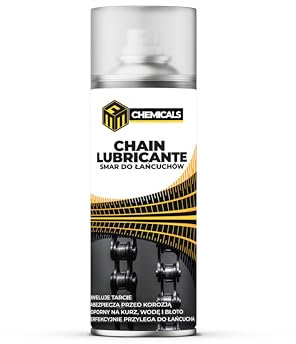 MRM CHEMICALS Kettenspray 400 ml, Professionelles Kettenfett Schmiermittel Rostlöser für Fahrrad Motorrad Rennrad MTB Kette, Gegen Wasser, Schmutz und Korrosion