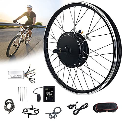 E-Bike-Umbausatz E-Bike-Umbausatz Elektrofahrrad-Umbausatz 20“, 24“, 26“, 27,5“, 28“, 29“, 700c für Freilauf-Hinterrad, Heckmotor E-Bike-Umbausatz mit LCD, 48V/1500W-27,5 Zoll