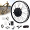 E-Bike-Umbausatz E-Bike-Umbausatz Elektrofahrrad-Umbausatz 20“, 24“, 26“, 27,5“, 28“, 29“, 700c für Freilauf-Hinterrad, Heckmotor E-Bike-Umbausatz mit LCD, 48V/1500W-27,5 Zoll