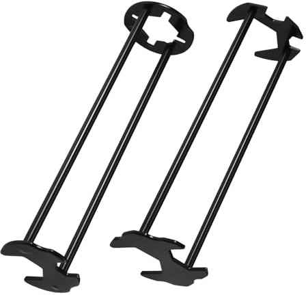 NQEUEPN 2uds Llave Multifuncional para Fregadero, 7 Tamaños Llave para Lavabo Universal Llave Hexagonal Cuatro Garras Llave Fontanero para Manguera Grifo Herramientas de Instalación para Baño Cocina