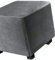 Hockerbezug Quadratisch 45cm/50cm/65cm Ottomane Bezug Quadratisch Bezug Hocker Quadratisch Hocker überzug Schonbezug Bezug für Fußhocker Stretch Ottomane Abdeckung Hockerabdeckung(Color:Dark Gray,Size