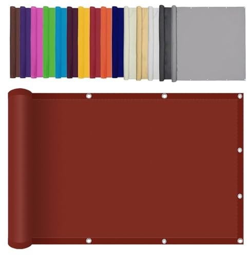 Sonnensegel Rechteckig Wasserdicht 150 x 200 cm PES Polyester mit UV Schutz Sonnensegel Leinwand Sonnenschutz Baldachin mit Ösen Freiem Seil für Balkon Garten, Weinrot