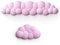 Bamyli Cloud Wrist Rest Keyboard, 2Pcs Wrist Support Keyboard, Soft Memory Foam Mouse Mat Wrist Support, Ergonomic Wrist Rest Keyboard and Mouse Set for Office Home Games (Pink)