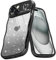 Teageo Cute Heart Pattern Curly Phone Case for iPhone 15, Wave Frame Glitter Case for Girls Women Aesthetic Bling Cover Shockproof Soft TPU Bumper for iPhone 15, Black
