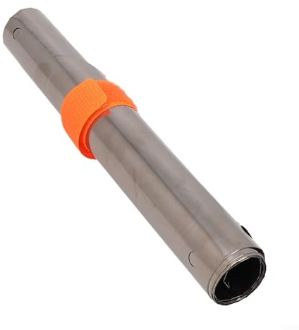 Tragbarer Titan-Windschutz, Magnetverschluss, höhenverstellbar, einfache Lagerung (19 cm)