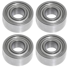 Kugellager 4x9x4 mm - 684 ZZ metallgedichtet 4 Stück - rcbay | Chromstahl Miniatur Rillenkugellager für 4mm Welle