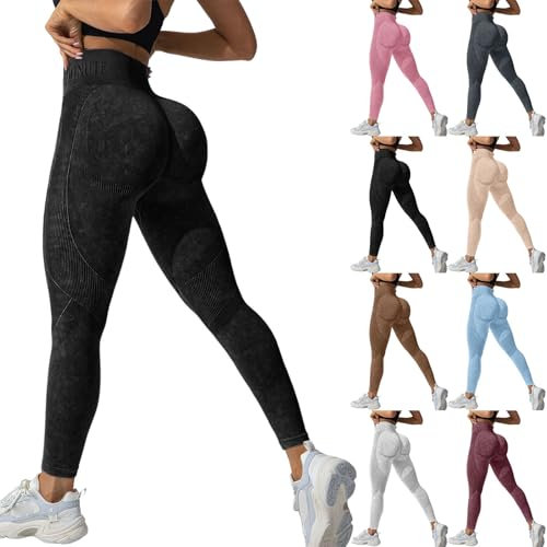 Plumi 3D Anti-Cellulite-Legging Push Up Damen Sport Glocke Leggings Kompression 3D Anti-Cellulite Schlankmachend Elastisch Nahtlose Sporthose Frauen Yoga Fitness Pilates Panels, schwarz, XL