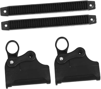 DECOMELODY 1 Paar Liegeverriegelung Klappstuhl balkonstuhl Faltsessel Reparatur Zubehör Faltstuhl Verbindung Recliner Armlehne Scharnierriegel Ersatzteile für Campingstühle Abs Black