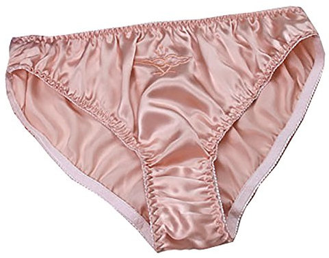 Lsharon Damen-Slip, 100 % Maulbeerseide, sexy Unterwäsche, Tanga, Slip Gr. X-Large(Etikett XXX-Large), rose