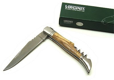 Couteau Virginia avec tire-bouchon en palissandre