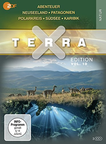 Terra X - Edition Vol. 10: Abenteuer Neuseeland / Patagonien / Polarkreis / Südsee / Karibik [3 DVDs]