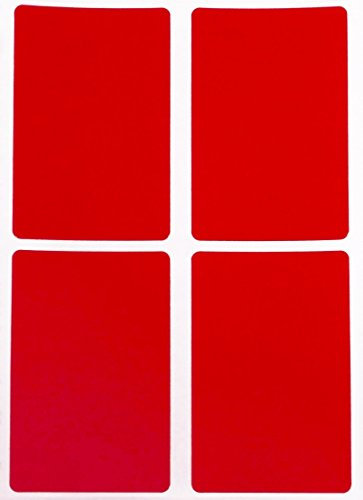 Etiketten Rot 75 mm x 50 mm rechteckige Sticker – Größe 7,5 cm x 5 cm viereckige Aufkleber 60 Vorteilspack von Royal Green
