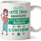 Mère Tasses Originales de café et Petit-déjeuner à Donner Maman -Cette Tasse Appartient à La Meilleure Mère de l'univers - Mug Céramique 350 ML