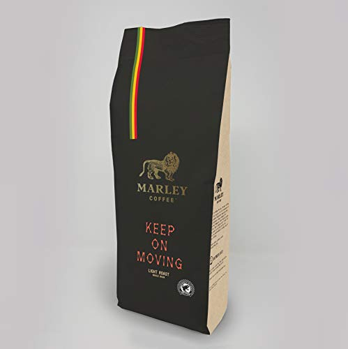 Keep On Moving Light Roast Coffee Beans 1kg - Marley Coffee - From The Marley Family - Rainforest Alliance Certified - For All Machines