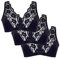 Eden House Ladies Pack of 3 Bra Cotton Lace Front Fastening Magic Bra Black 24