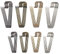 Create idea Sicherheitsnadel-Set, 40 Stück, Silber, Bronze, Gold, Schwarz, 4 Farben, groß, Starkes Metall, Sicherheitsnadeln, Set 5,1 cm und 7,6 cm für Decken, Röcke, Kilts