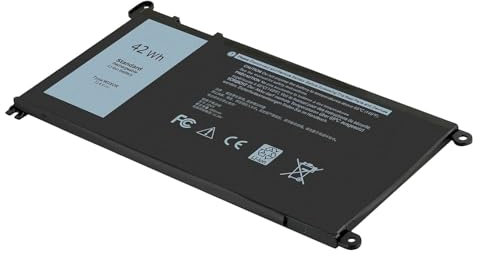 WDX0R WDXOR Batterie pour Ordinateur Portable Compatible avec Dell Inspiron 13 5368 5378 5379 7378 7368 14 7460 7472 15 5565 5567 5568 5578 5538 7579 7570 7569 7 5767 5770 3CRH3 T2JX4 FC92N