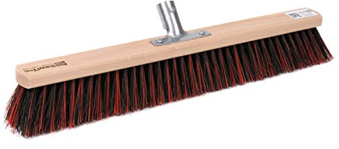 BawiTec Arengabesen mit Metall Stielhalter Spezial Straßenbesen Gartenbesen ohne Stiel Besenstiel AE-Mix Borstenmischung Kehrbesen Schrubberbesen Industriebesen für draussen (60cm (24mm))