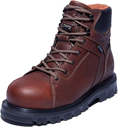 Timberland PRO Rigmaster - Stivali da lavoro impermeabili da donna con punta in lega, 15,2 cm, Marrone, 40 EU Larga