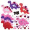Baker Ross FX458 Liebesherz Dinosaurier Mix und Match Magnet-Kits - 8er-Pack, Schaumstoff-Bastelset zum Valentinstag für Kinder
