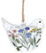 Gisela Graham Wildblumen-Design Glas Vogel Osterdeko