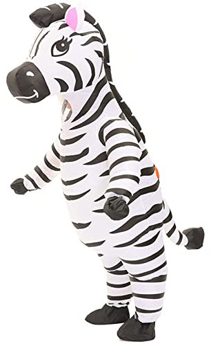 Arokibui Aufblasbares Zebra-Kostüm, lustiges aufblasbares Tier-Cosplay, für Party, Weihnachten, Halloween und Festivals