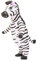 Arokibui Aufblasbares Zebra-Kostüm, lustiges aufblasbares Tier-Cosplay, für Party, Weihnachten, Halloween und Festivals