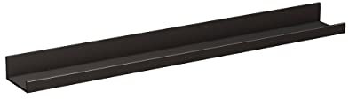 Alape˘ Regalleiste für Badezimmer aus Aluminium, Badezimmer Regal, Wandmontage, Mattschwarz, Breite 80cm, Badezimmer Ablage, AS.800.S