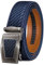 BULLIANT Gürtel Herren, Ledergürtel Ratsche Gürtel Automatikschließe für Herren Business Anzug,Breit 35mm Gürtel,Größe Angepasst(Navy Blau-110cm/30-36 taille verstellbar)