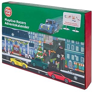 Playtive Adventskalender 24 Kleine Gechenke Überraschungen Jungen Mädchen (Racers1)