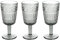 Tognana Claire, Set 3 calici 270 cc, vetro, Grigio