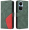 XINNI Cover Protettiva per Oppo Reno10 5G / Oppo Reno 10 PRO 5G Case, retrò Cellulare Custodia Libro Antiurto in Flip Pelle PU/TPU, Portafoglio Flip Magnetica, Verde