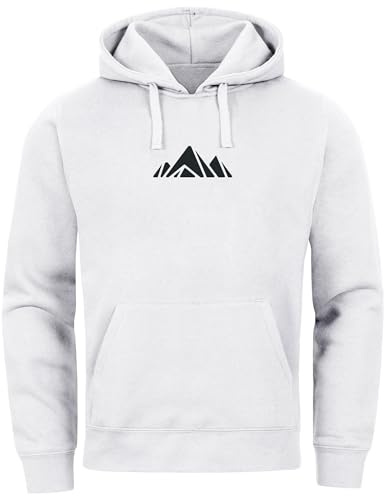 Neverless® Hoodie Herren Polygon Print Wandern Geometric Berg-Motiv Geometric Kapuzen-Pullover Männer Outdoor Fashion