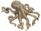 Zerodeko Feine Handwerkskunst Octopus Skulptur Kupfer Tier Statue Metall Tier Dekoration Schreibtisch Ornament
