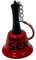 BUSDUGA 4470 Metall-Schlüsselanhänger Glocke Ring for Sex, 6x3,8cm, Erotischer Scherzartikel Sexklingel (1)