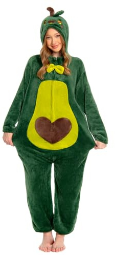 OLAOLA Onesies für Erwachsene Unisex Neuheit Pyjamas Kostüm für Halloween Soft Comfy Homewear Nachtwäsche Einteiler Schlafanzug Cosplay Loungewear