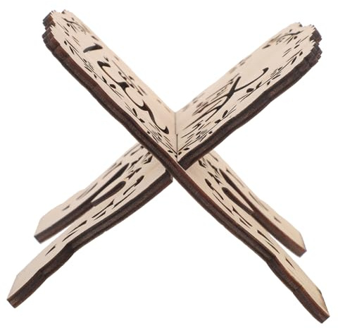 NUOBESTY Support Pour Bible Et Coran En Bois 5.12 X 4.72 X 3.94 Pouces Stand De Lecture Compact Pour Livres Partitions Et Étude À La Maison Au Bureau À La Bibliothèque Ou Au Temple