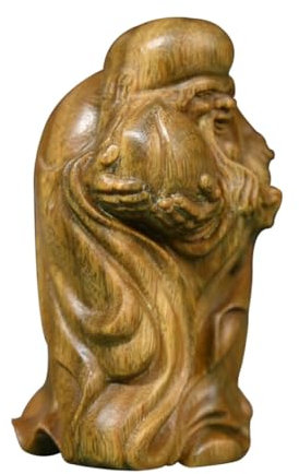 VINTORKY God of Longevity Figurine Grünem Sandelholz Handgefertigte Deko Für Stabiler Stand Platzsparend Langlebig Und Elegant Tischdeko Für Goldene Hochzeiten Und Besondere Anlässe