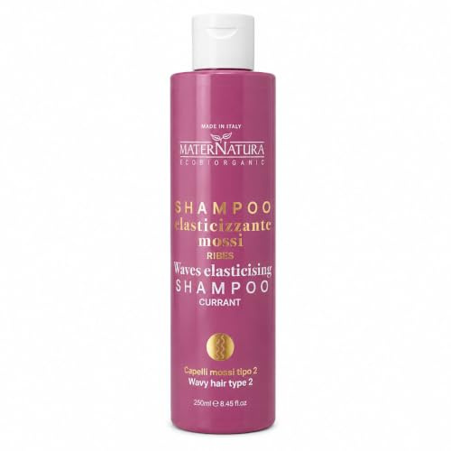 Maternatura, Shampoo Elasticizzante Capelli Mossi al Ribes, Dona Volume, Idratazione e Elasticità, Made in Italy, Bio Beauty Routine Capelli Mossi - 250 ml