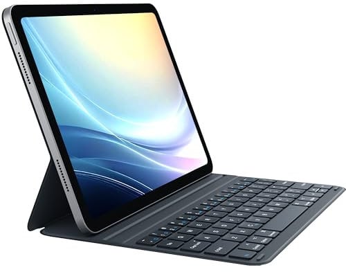 CHESONA iPad Air 11 inch Case with Keyboard (M2/M3), Magentic Keyboard for iPad Pro 11 (4/3/2/1 Gen.), Ultra-thin & lightweight, 868 Hours Durable Battery, iPad Air 5th/4th Gen. 10.9 inch, Grey