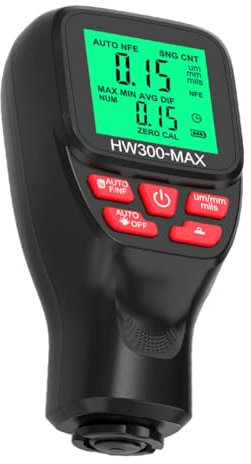 MUCKLILY Lackmessgerät Beschichtungsdickenmessgerät Für Auto Gauge Backlit Lcd Für Auto