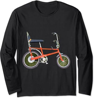 Mk 1 Raleigh Chopper Orange 1970s Retro Vintage Bike Long Sleeve T-Shirt