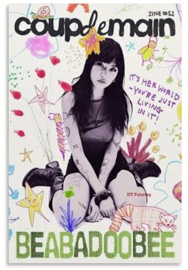 Beabadoobee Poster, Album, Poster, Leinwand, farbecht, Wandkunst, dekoratives Gemälde für Wohnzimmer, Schlafzimmer, Heimdekoration, 30 x 45 cm, ungerahmter Stil