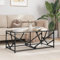 Baziroo Mesa de centro con tablero de cristal, 98,5 x 50 x 41 cm, mesa de teléfono, mesa de salón, sala de espera, mesa auxiliar, mesa auxiliar, materiales de madera y acero y cristal, cristal negro